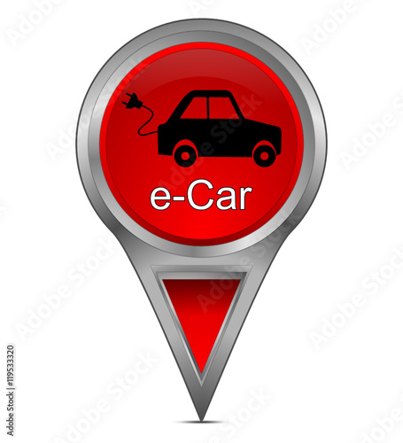 Map pointer with e-Car