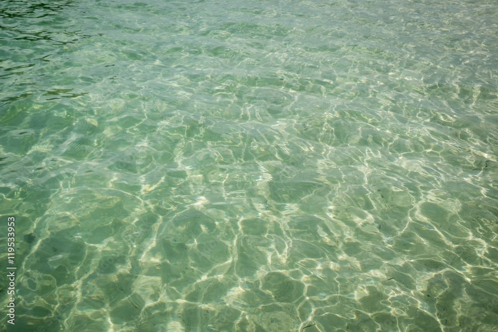 Shining Clear sea water ripple background
