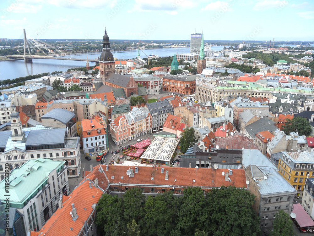 Stunning Cityscape of Riga, Latvia