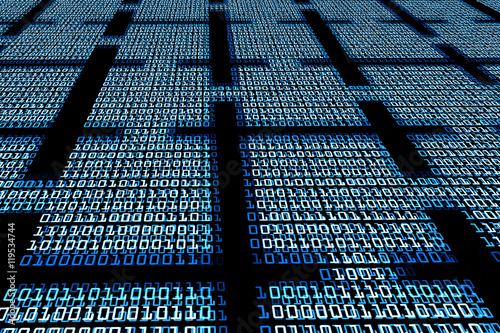 Blockchain digital background
