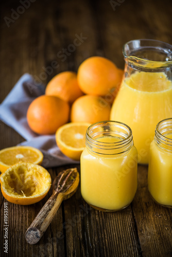 hand squeezed fresh orange juice