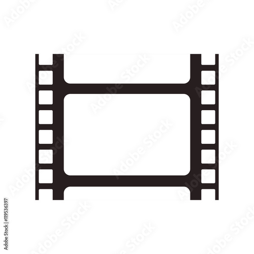 film strip cinema movie entertainment icon. Flat and isolated design. Vector illustration