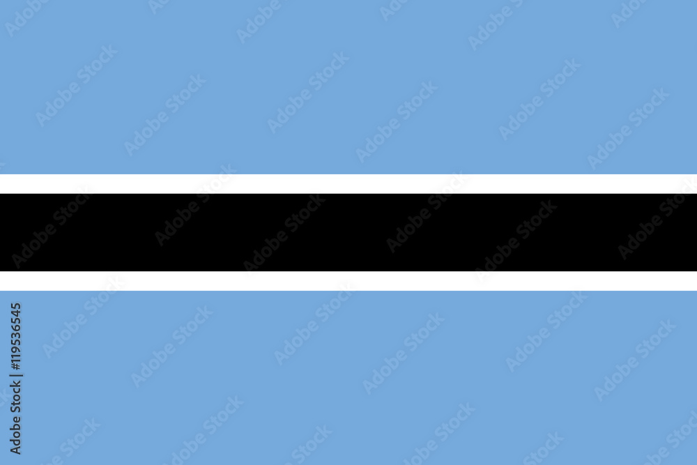 Obraz premium Vector of nice Botswana flag.