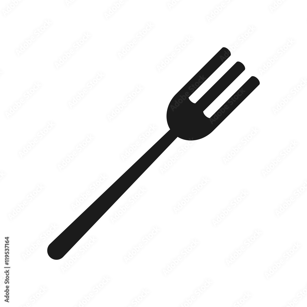 cutlery fork menu food restaurant tool instrument icon. Flat and isolated design. Vector illustration cutlery fork menu food restaurant tool instrument icon. Flat and isolated design. Vector illustration