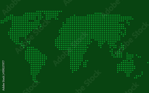 Dotted world map vector