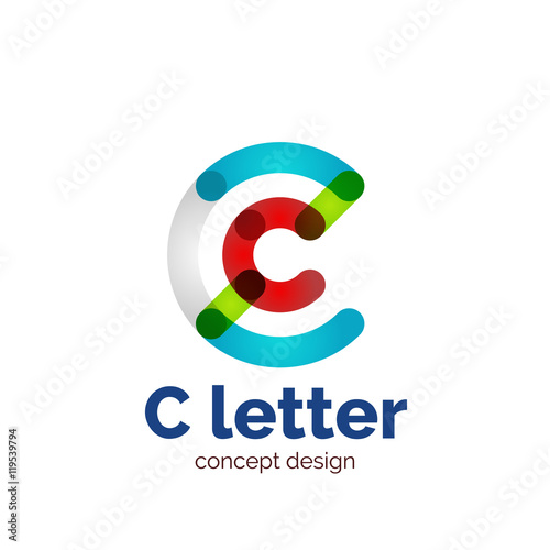 Vector modern minimalistic letter concept logo