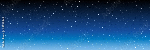 Night sky with stars. Vector image