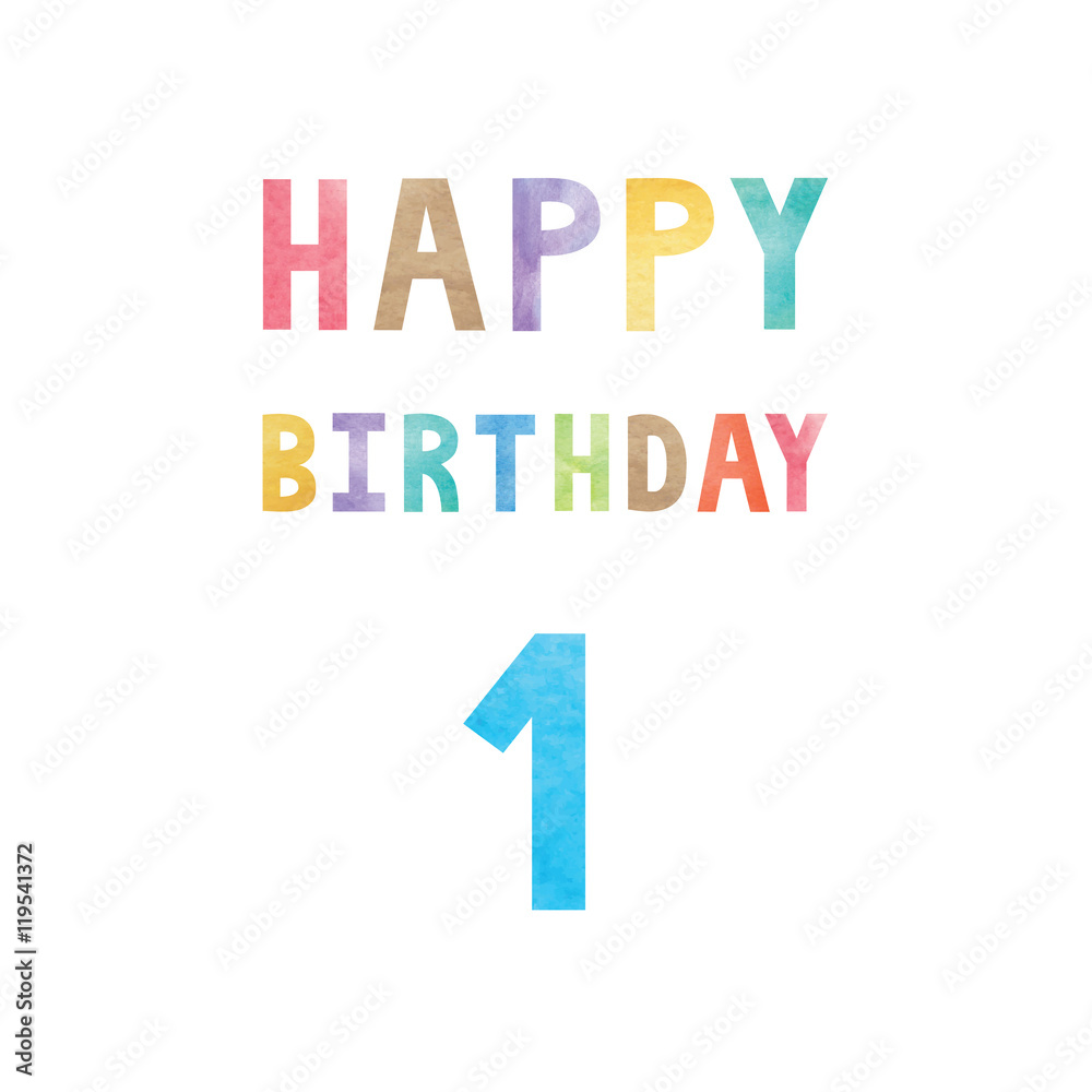 Happy 1st birthday anniversary card Happy 1st birthday anniversary card