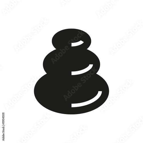 Stone icon. Spa center design. vector graphic