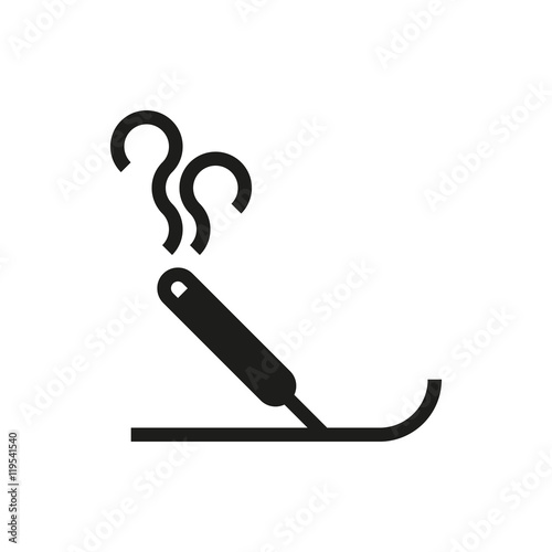 incense icon on white background