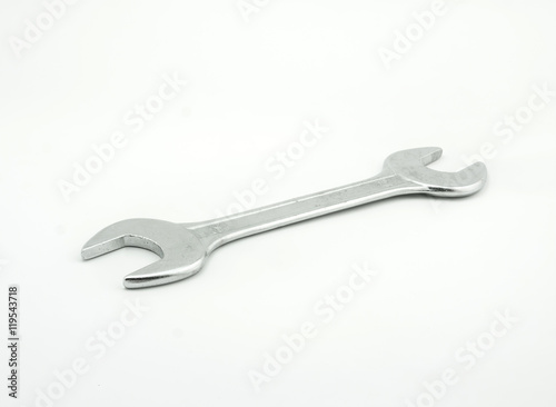 Isolated wrench spanner on white background