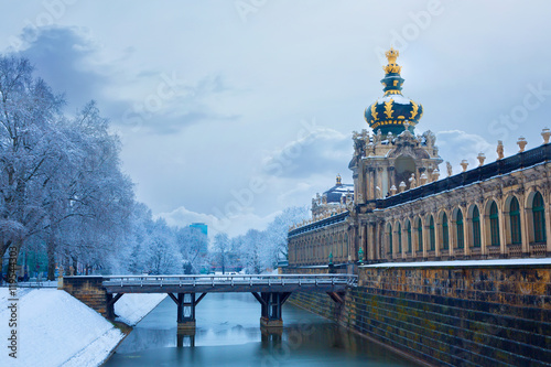 Dresdener Zwinger im Winter, Deutschland photo