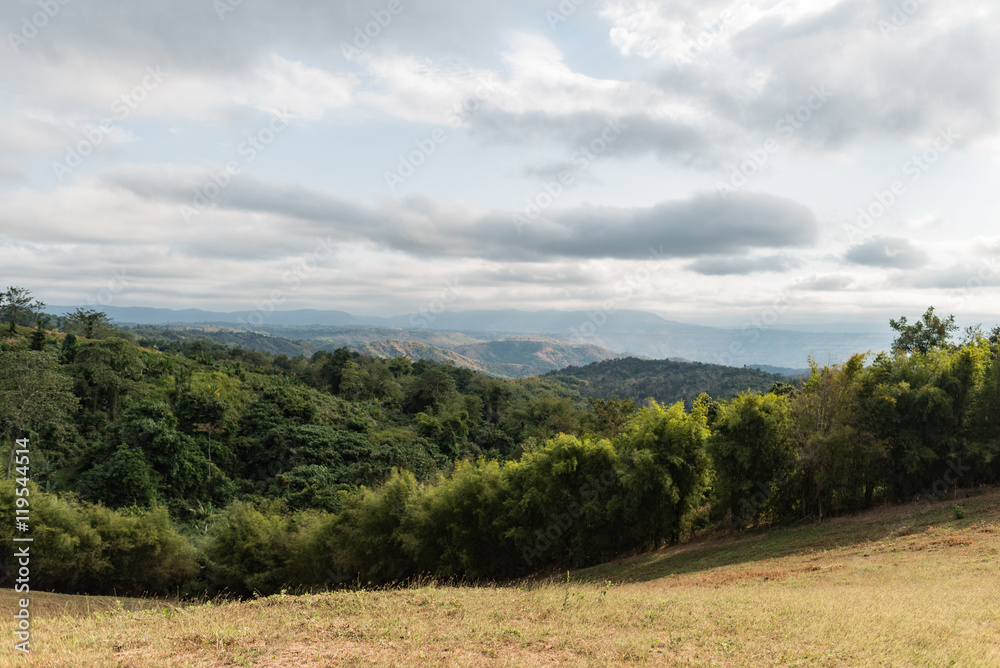 Mountain and sky,Prachinburi thailand