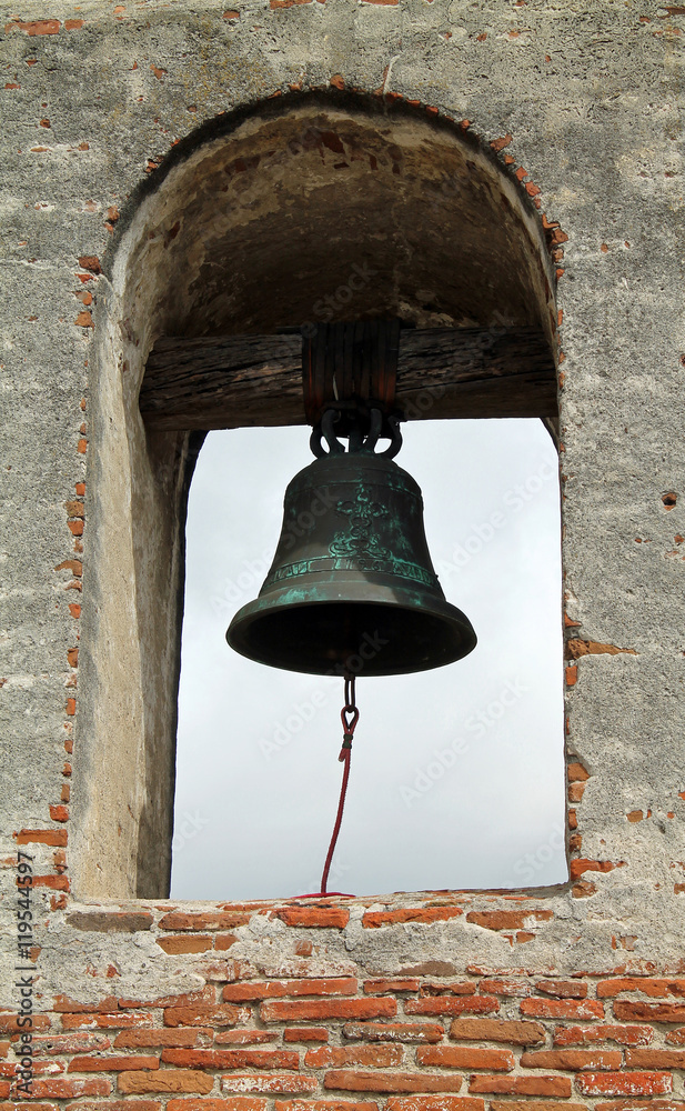 Fototapeta premium Single Mission Bell in San Juan Capistrano