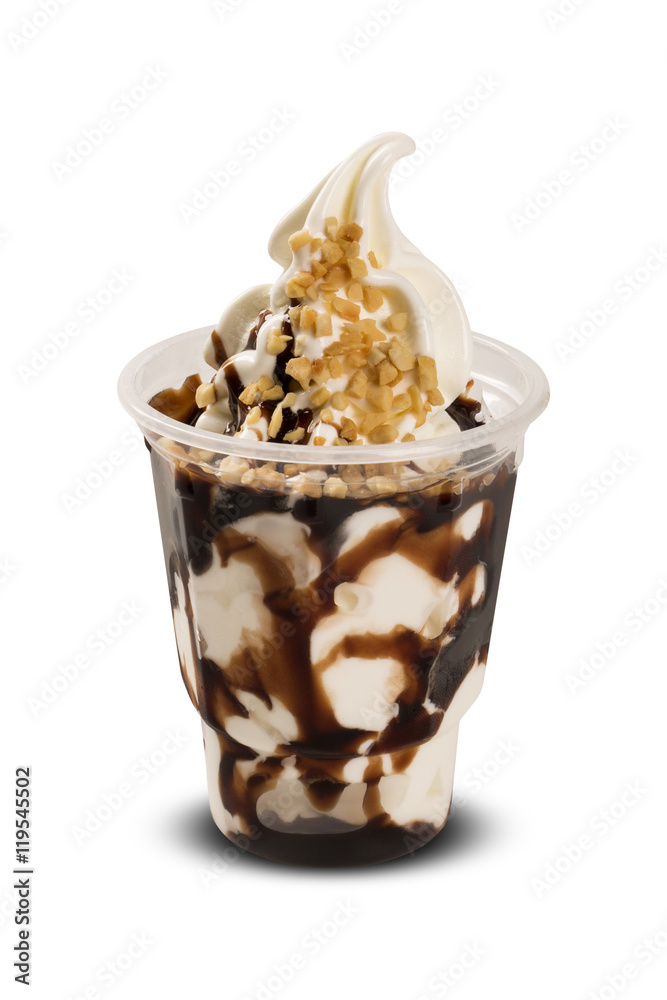 Sundae with Chocolate syrup