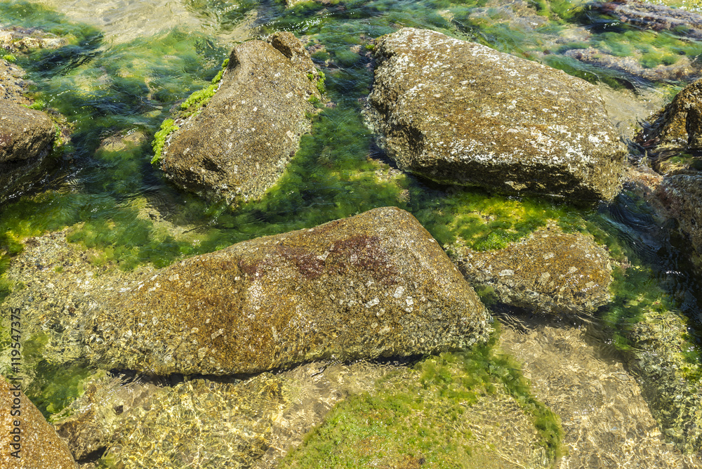 Crystal clear sea with rocks, Costa Brava, Spain