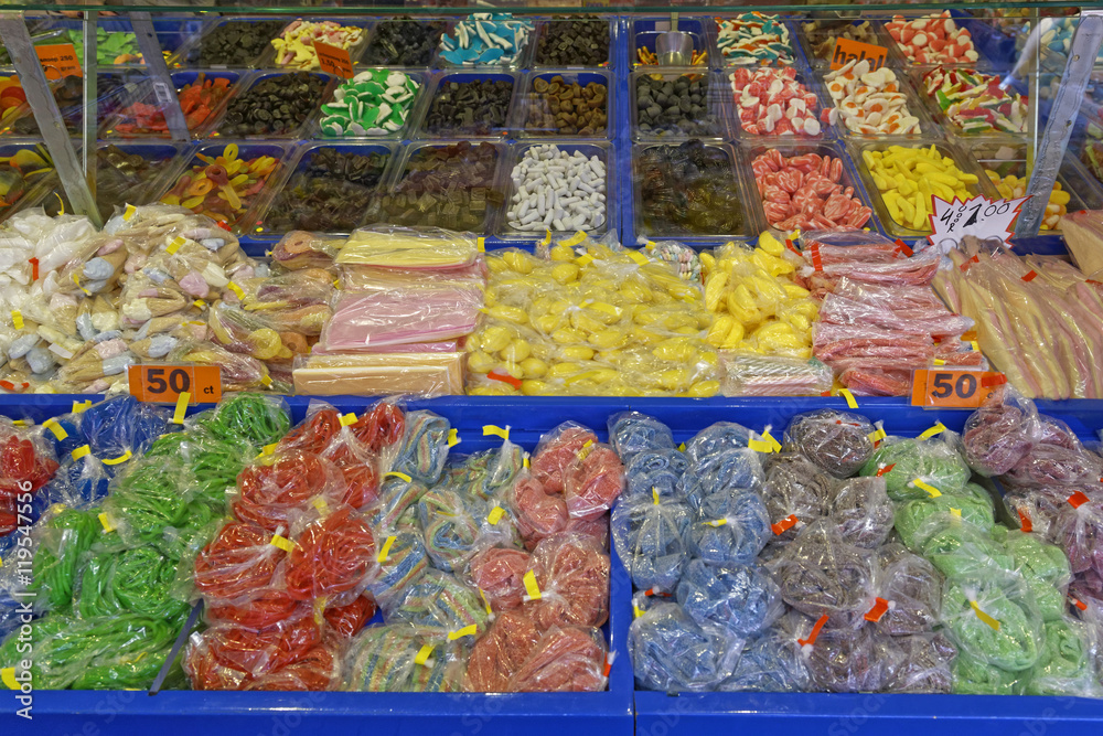 candy sales stall