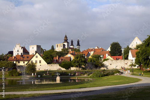 Almedalen i Visby en sommardag