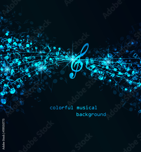 Vector musical background