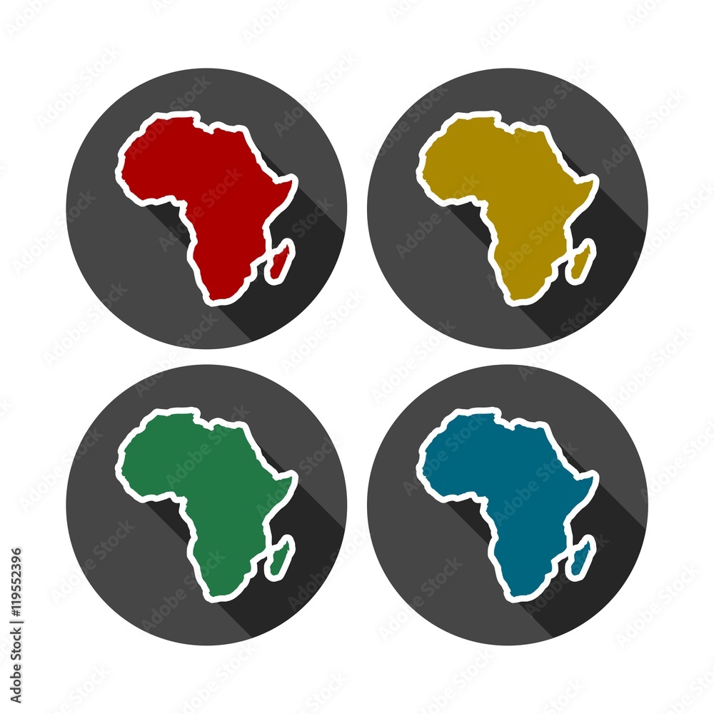 Africa Map, Africa Continent Icon