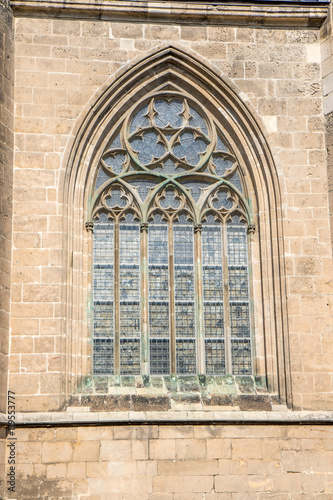 Dom zu Halberstadt , Detailaufnahme Kirchenfenster