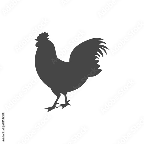 Chicken silhouettes vector