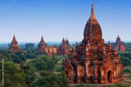 Ancient pagoda in Bagan archaeological zone, Myanmar