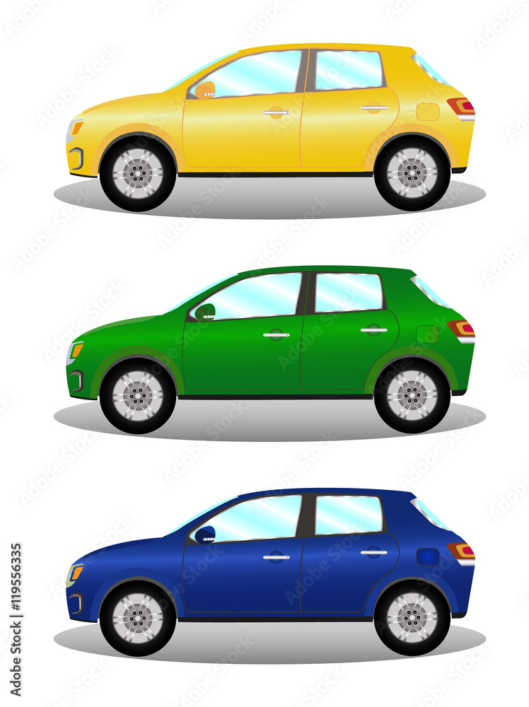 Car kit hatchback in three colors