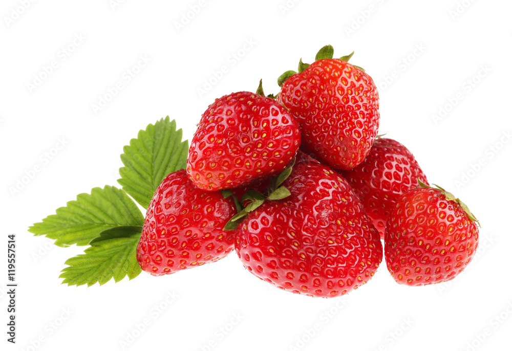 Strawberries, isolated on white Strawberries, isolated on white