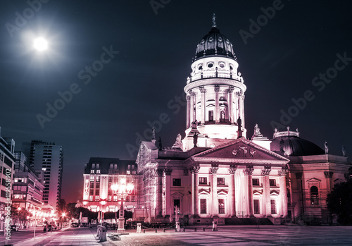 German cathedral, Gendarmenmarkt at night - Berlin © hanohiki