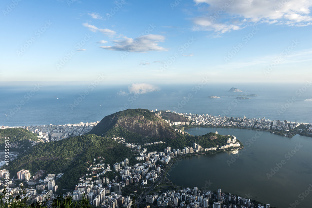 Lagoa and Ipanema residential neighborhoods in Rio de Janeiro Lagoa and Ipanema residential neighborhoods in Rio de Janeiro