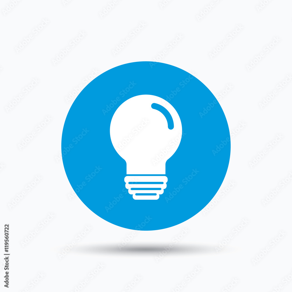 Light bulb icon. Lamp illumination sign. Light bulb icon. Lamp illumination sign.