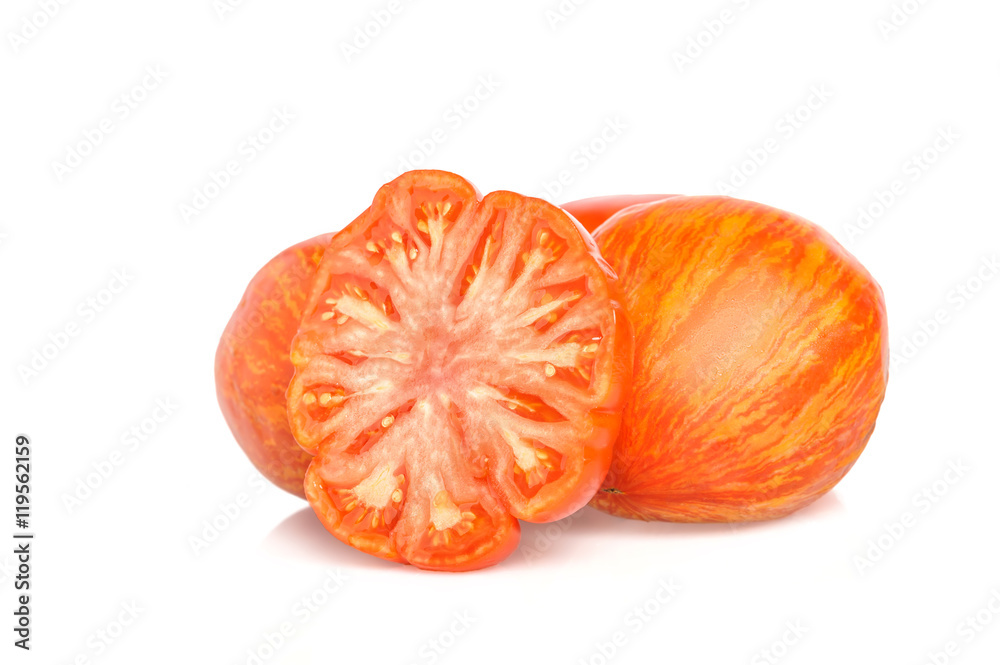 Tomato isolated on white. With clipping path. Tomato isolated on white. With clipping path.