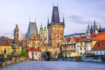 Fototapete Prag Karlsbrücke in Prag, Tschechien  © dimbar76