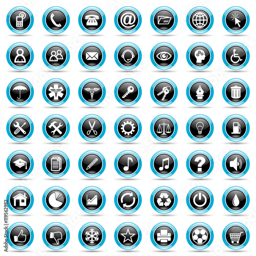 internet vector icons set 