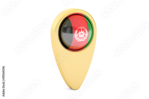 Free Download map pointer with flag of Afghanistan, 3D rendering - GFXLoad