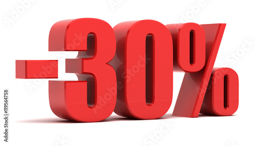 30 percent discount 3d text photo