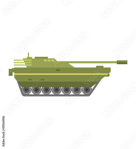 Tank isolated vector illustration.