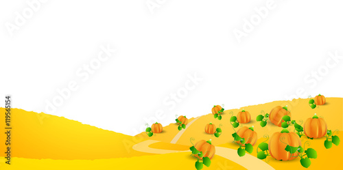 ハロウィン　かぼちゃ　紅葉　背景