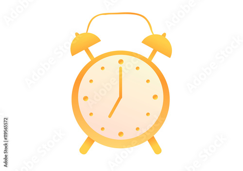 Vector illustration. Alarm clock.