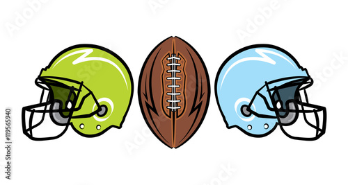 Hand Drawn American Football Illustration
