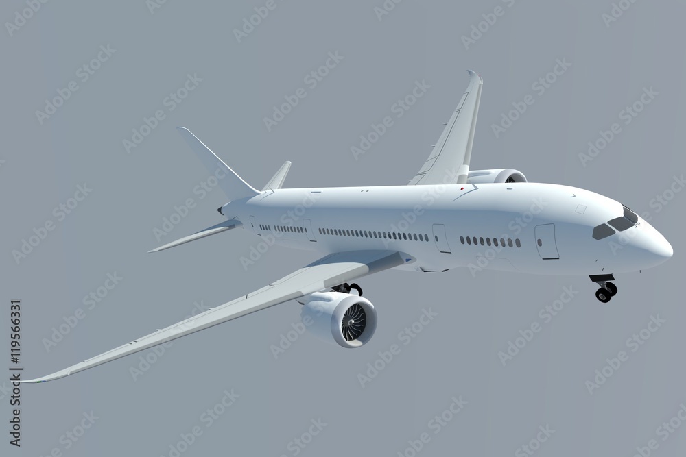 Obraz premium Boeing 787 3D
