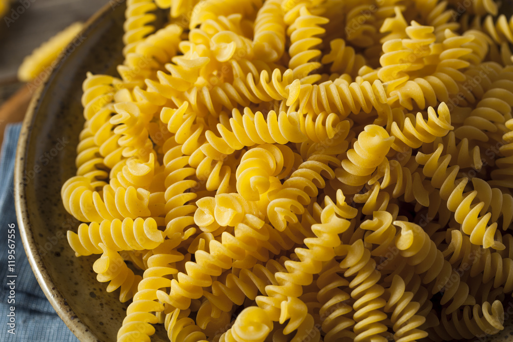Raw Dry Organic Fusilli Pasta Raw Dry Organic Fusilli Pasta