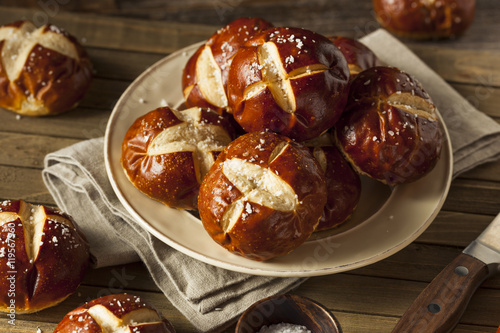 Homemade German Pretzels Rolls photo