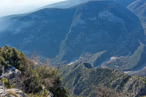 Amazing view of Nestos Gorge near town of Xanthi, East Macedonia and Thrace, Greece photo