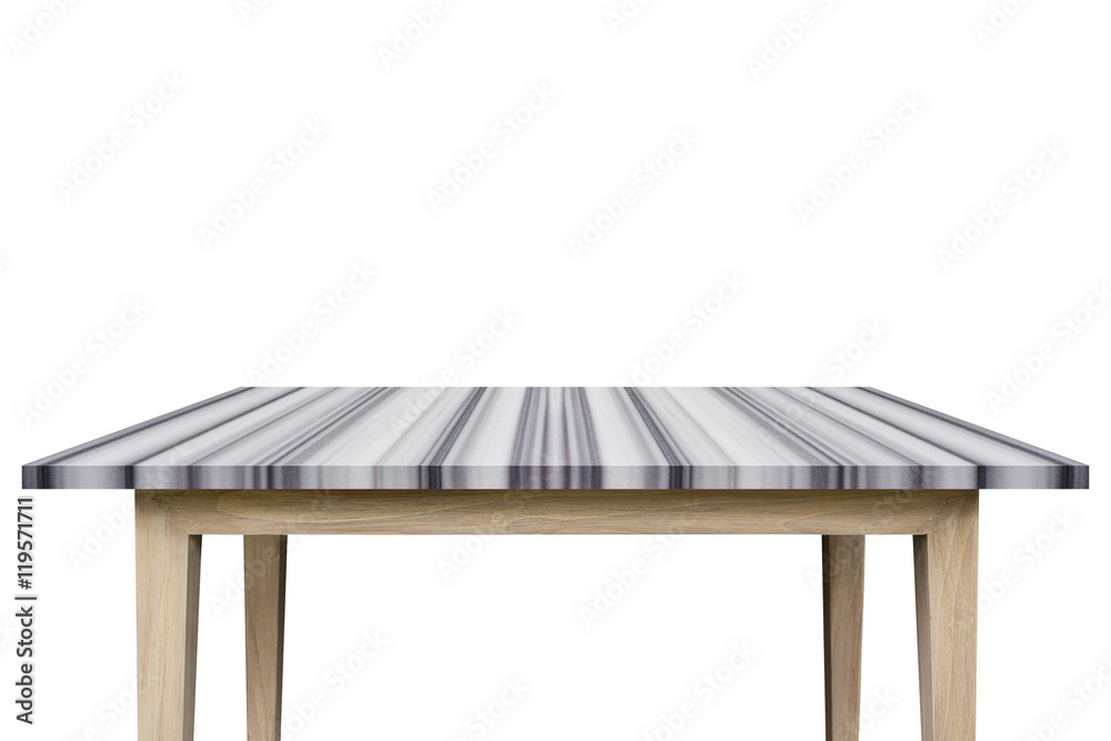 Empty top of granite stone table isolated on white background Empty top of granite stone table isolated on white background