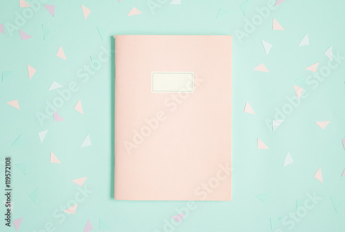 Pink cover notebook