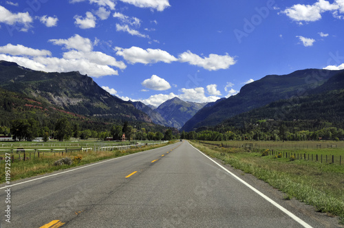 Driving in the San Juan Mountains, Colorado, USA