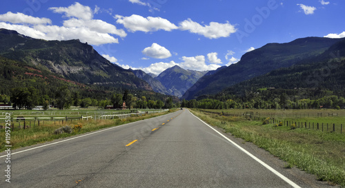 Driving in the San Juan Mountains, Colorado, USA