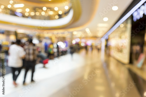 Abstract blurry shopping mall background, business concept  © sirirak